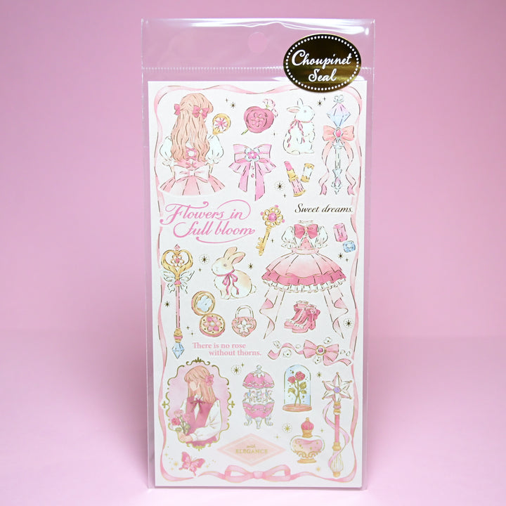 MINDWAVE Choupinet Pink Magical Girl Sticker Sheet