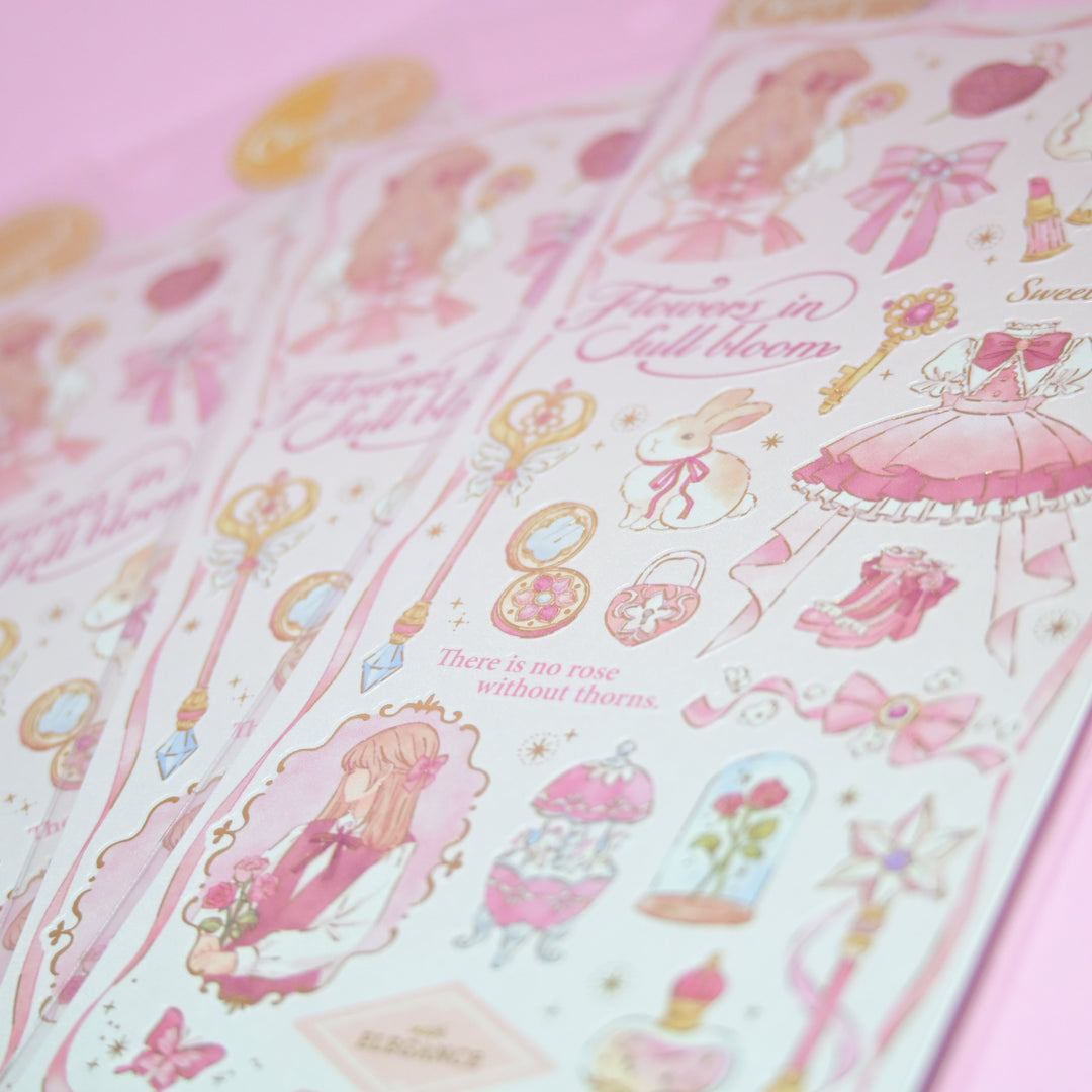 MINDWAVE Choupinet Pink Magical Girl Sticker Sheet