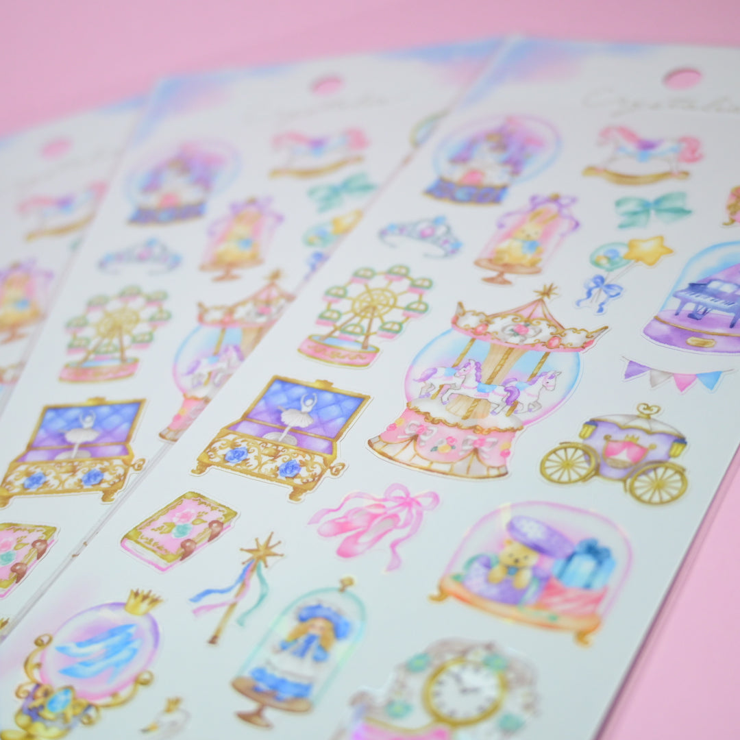 MINDWAVE Crystalia Pastel Amusement Park Sticker Sheet