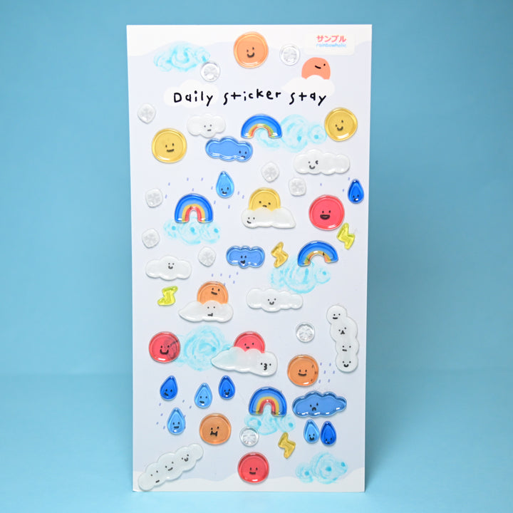 Bonito Daily Sticker Stay 3D Weather Sticker Sheet