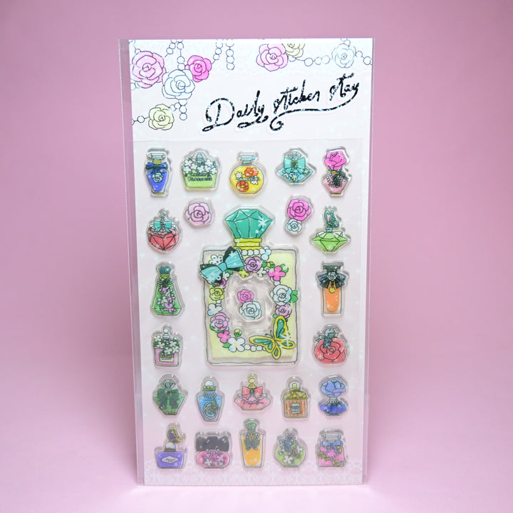 Bonito Daily Sticker Stay 3D Botanical Flower Perfume Sticker Sheet