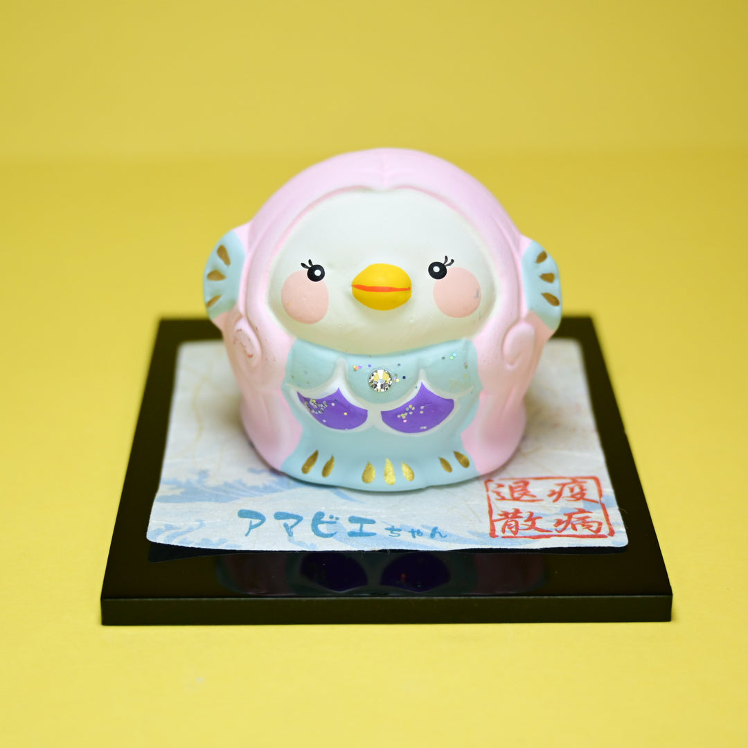 [Pre-loved] Amabie-chan Mermaid Clay Figurine on Stand