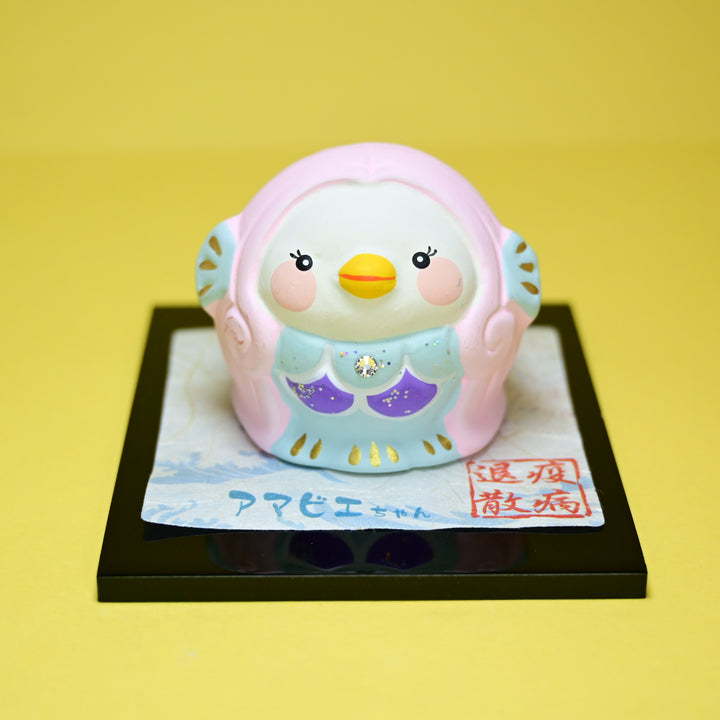 [Pre-loved] Amabie-chan Mermaid Clay Figurine on Stand