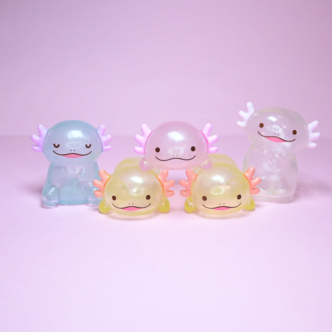 [Pre-loved] Axolotl Family Clear Squeak Toy Set (5 pcs.)