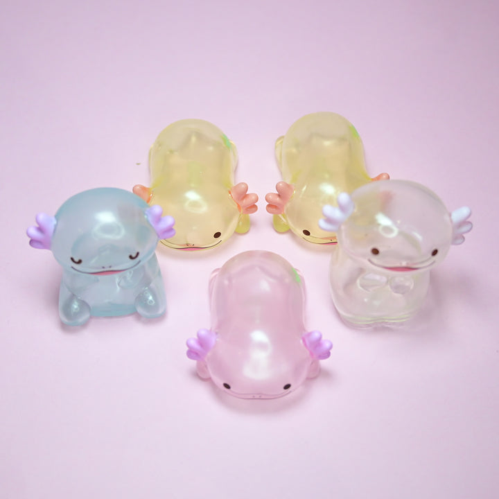 [Pre-loved] Axolotl Family Clear Squeak Toy Set (5 pcs.)