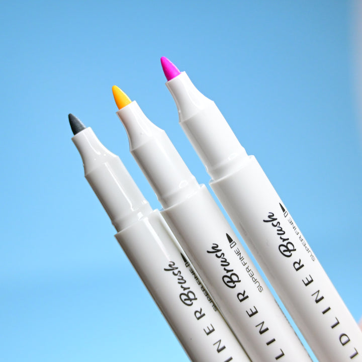 Zebra Mildliner no Moto Dual Color Brush Pens Blue Ink