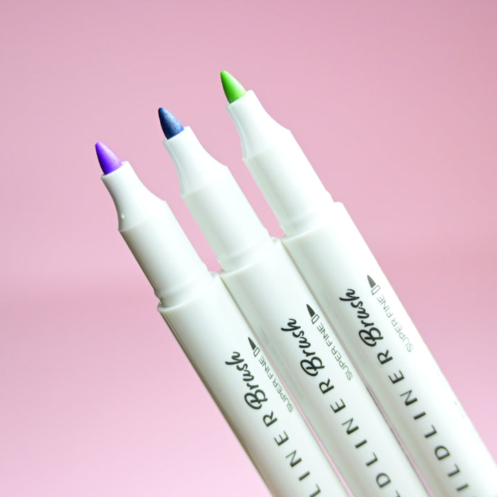 Zebra Mildliner no Moto Dual Color Brush Pens Pink Ink