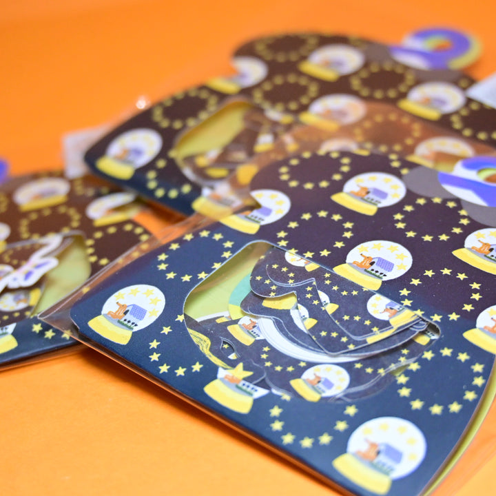 World Craft Charmy Pattern Flake Seal Star Globe