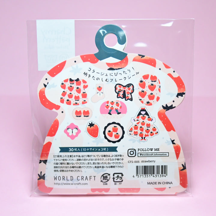 World Craft Charmy Pattern Flake Seal Strawberry