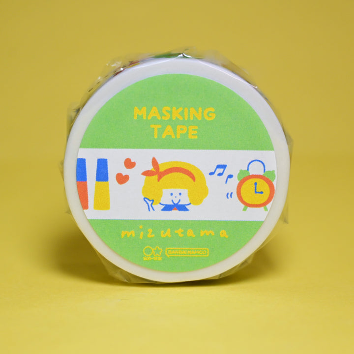 sun-star mizutama Colorful Doodles Green Masking Tape