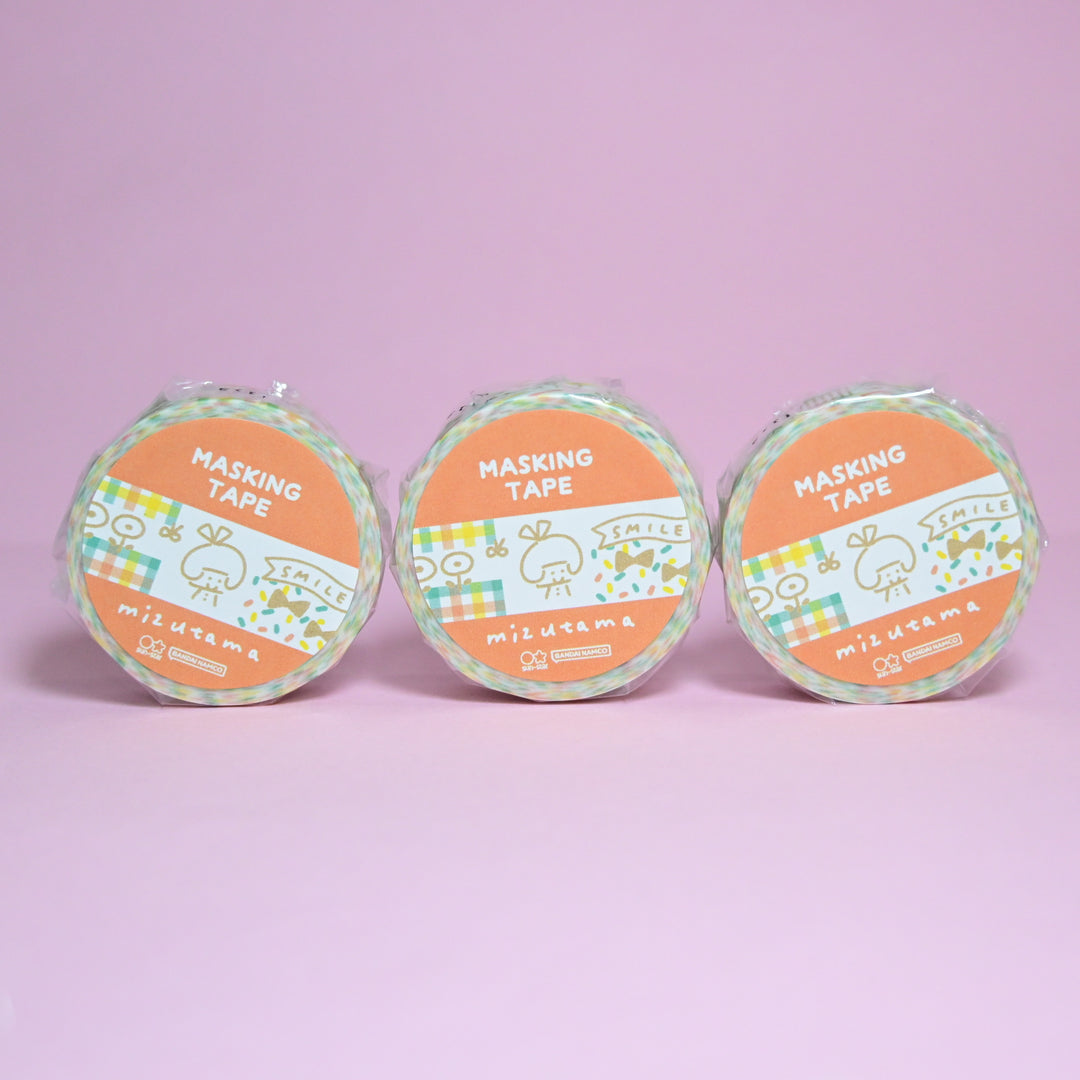 sun-star mizutama Colorful Doodles Red Masking Tape