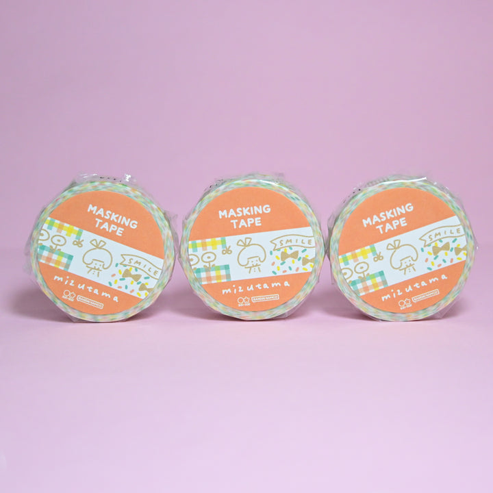 sun-star mizutama Colorful Doodles Red Masking Tape