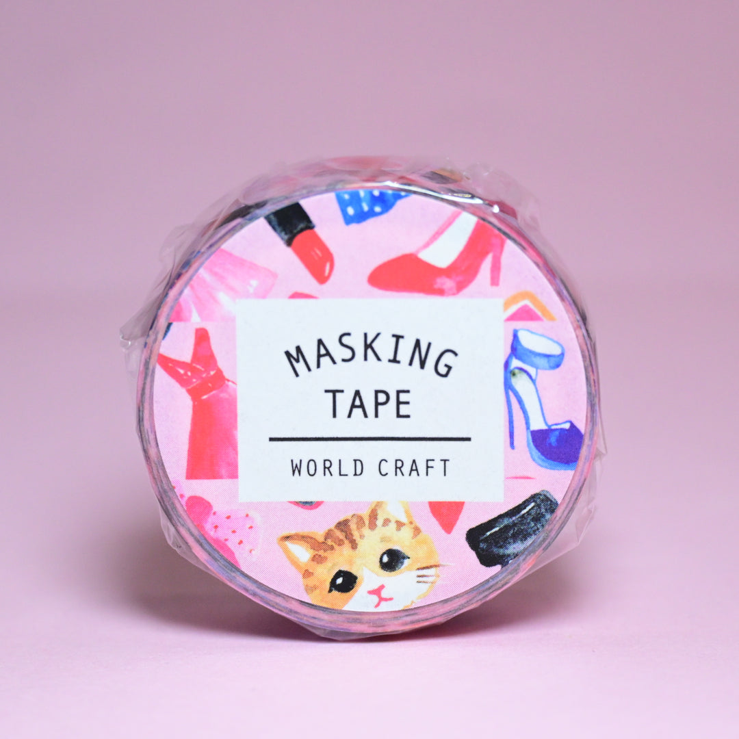 World Craft Fashion Makeup Pink Masking Tape