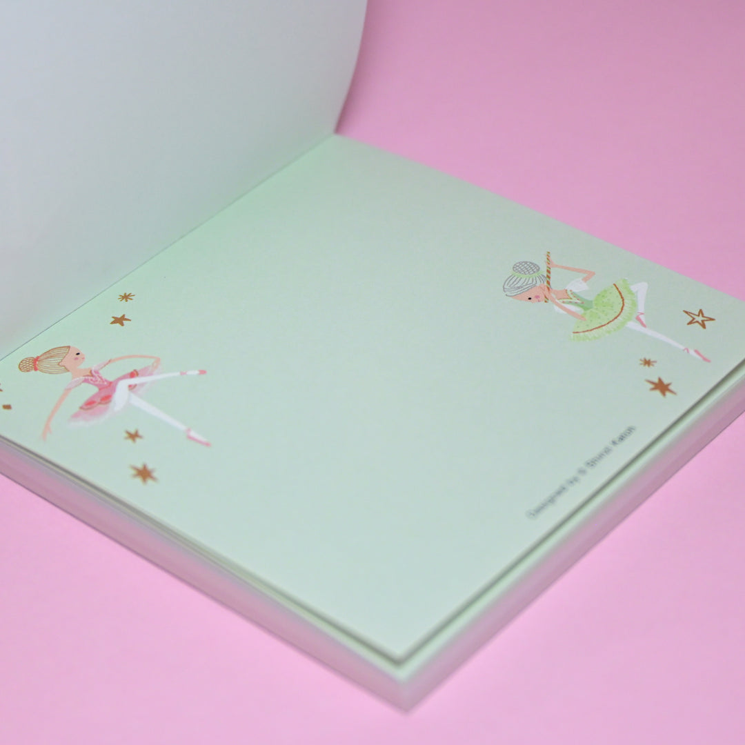 Shinzi Katoh Ballet Theatre The Nutcracker Pink Memo Pad