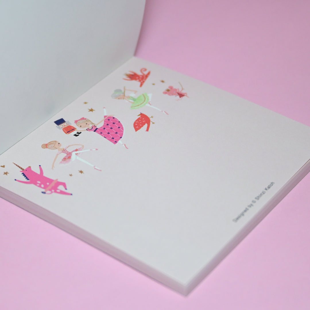 Shinzi Katoh Ballet Theatre The Nutcracker Pink Memo Pad
