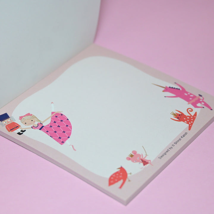 Shinzi Katoh Ballet Theatre The Nutcracker Pink Memo Pad