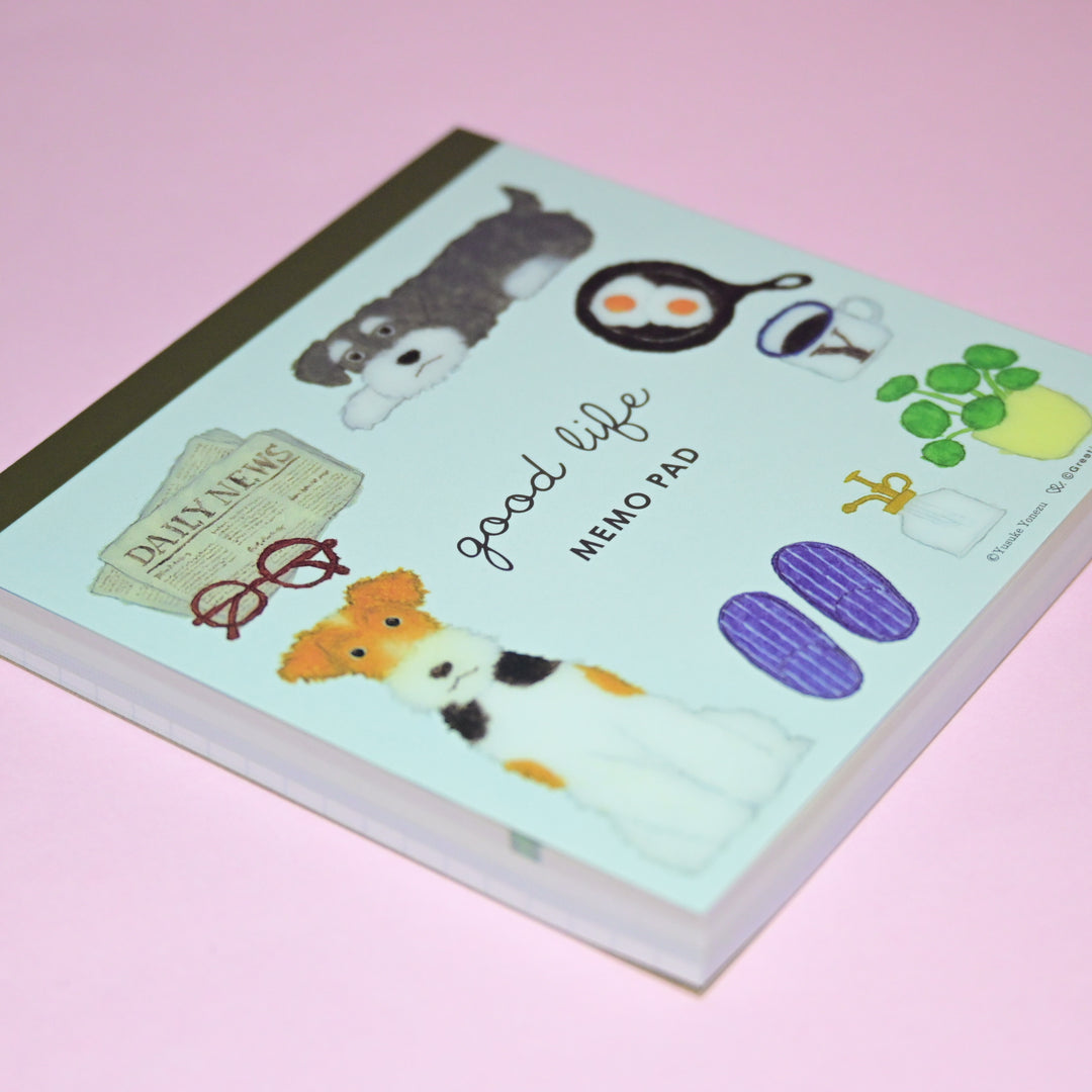 Greeting Life Yusuke Yonezu Good Life Cute Dogs Square Memo