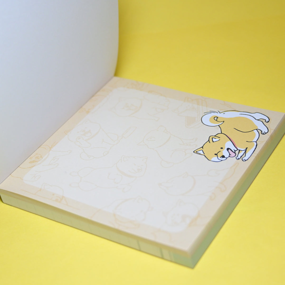 MINDWAVE Shibanban Shiba Inu Cute Square Memo Pad