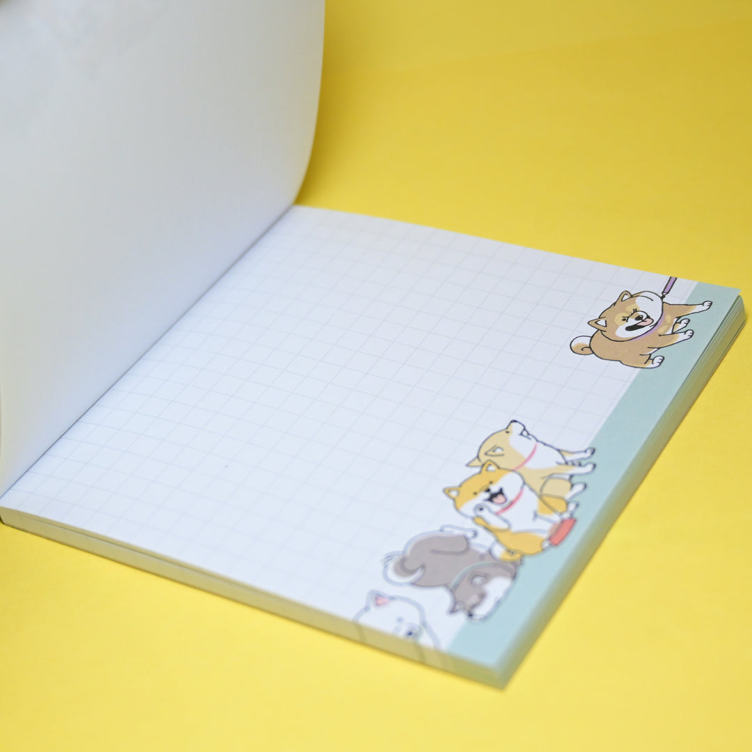 MINDWAVE Shibanban Shiba Inu Cute Square Memo Pad