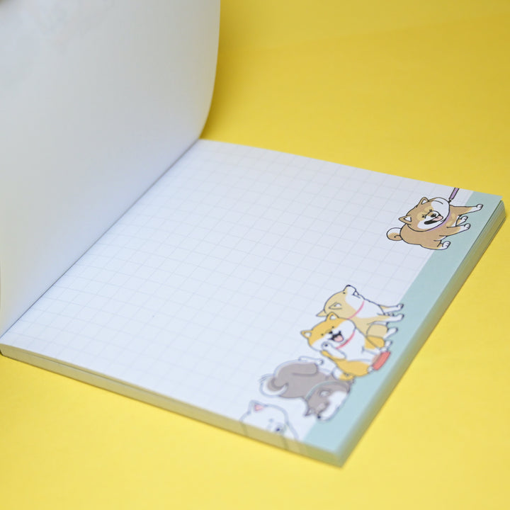 MINDWAVE Shibanban Shiba Inu Cute Square Memo Pad