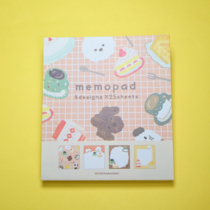Furukawa Shiko Puppy Café Cute Memo Pad