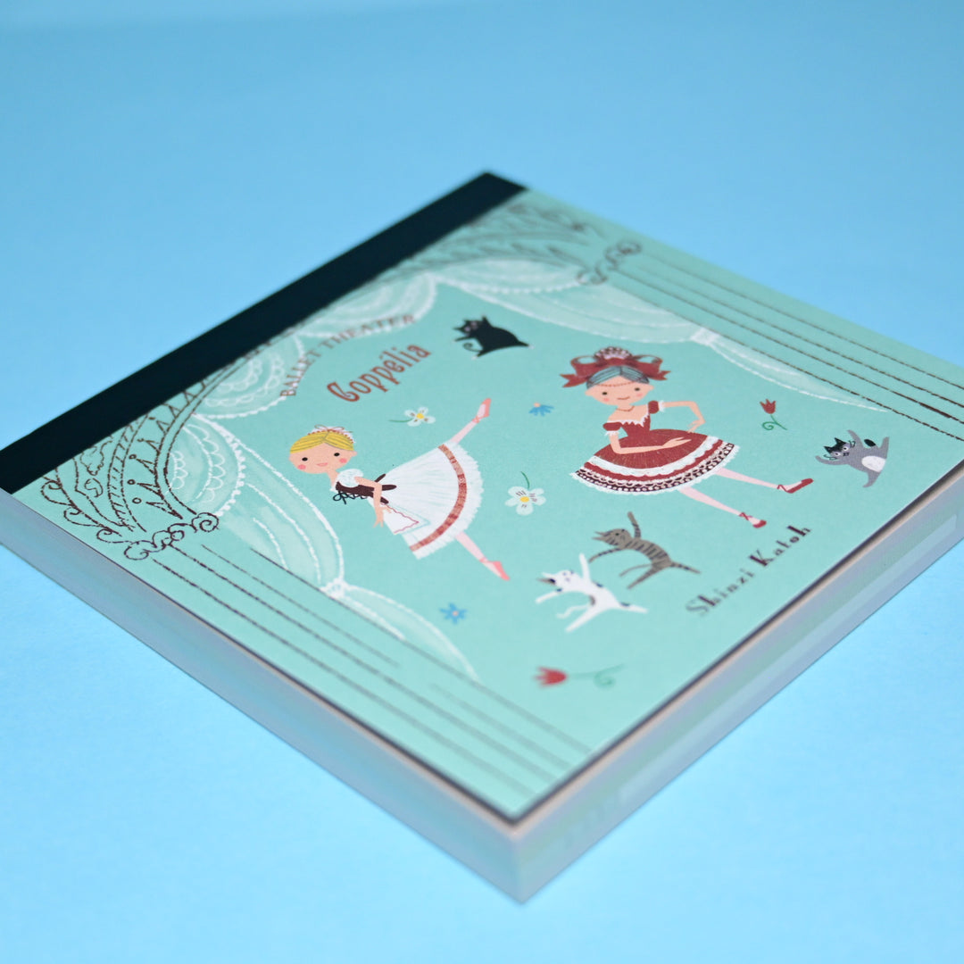 Shinzi Katoh Ballet Theatre Coppélia Blue Memo Pad