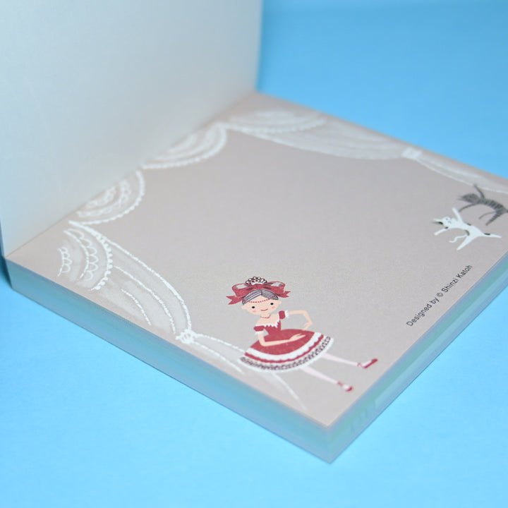 Shinzi Katoh Ballet Theatre Coppélia Blue Memo Pad