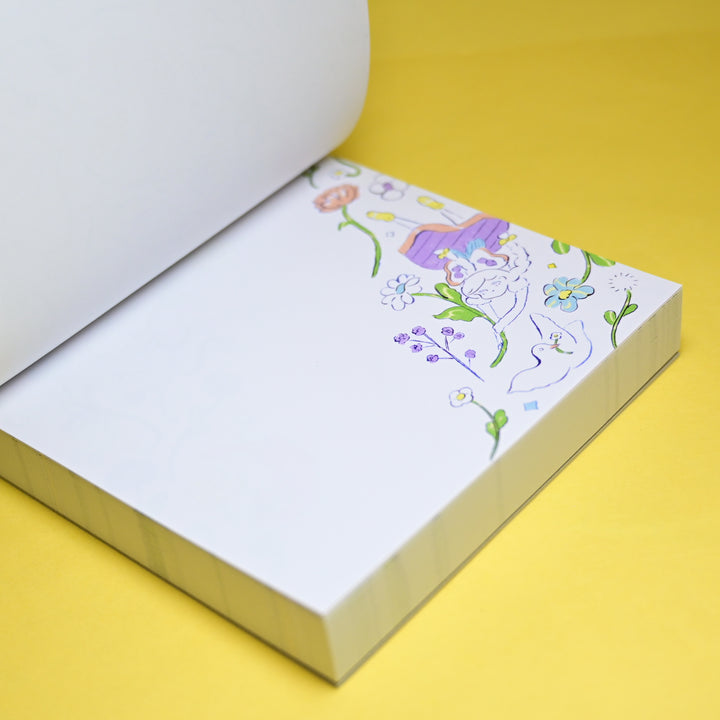 cozyca Kitazawa Heisuke Everyone's Riding the Spring Breeze Memo Pad