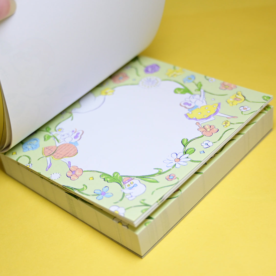 cozyca Kitazawa Heisuke Everyone's Riding the Spring Breeze Memo Pad