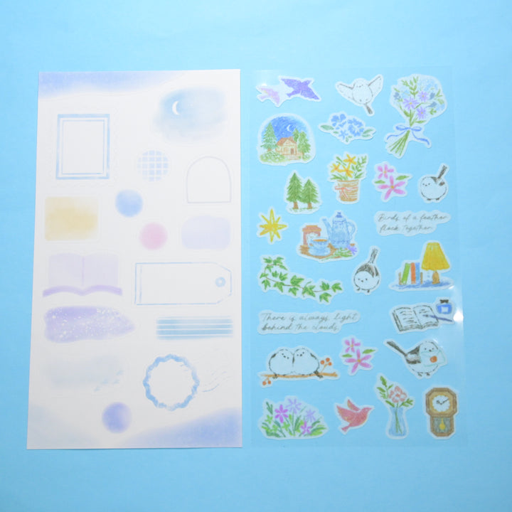 NB Deco Time Shimaenaga Let's Decorate Two Sheets Sticker Sheet