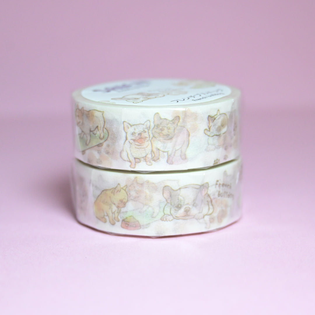 SAIEN French Bulldog Cute Dog Masking Tape