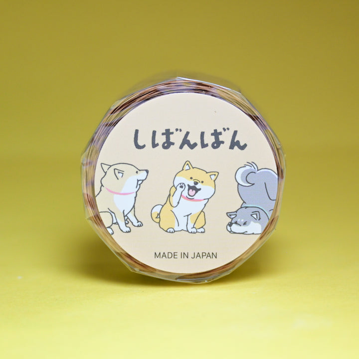 MINDWAVE Shibanban Shiba Dog Cute Orange Masking Tape