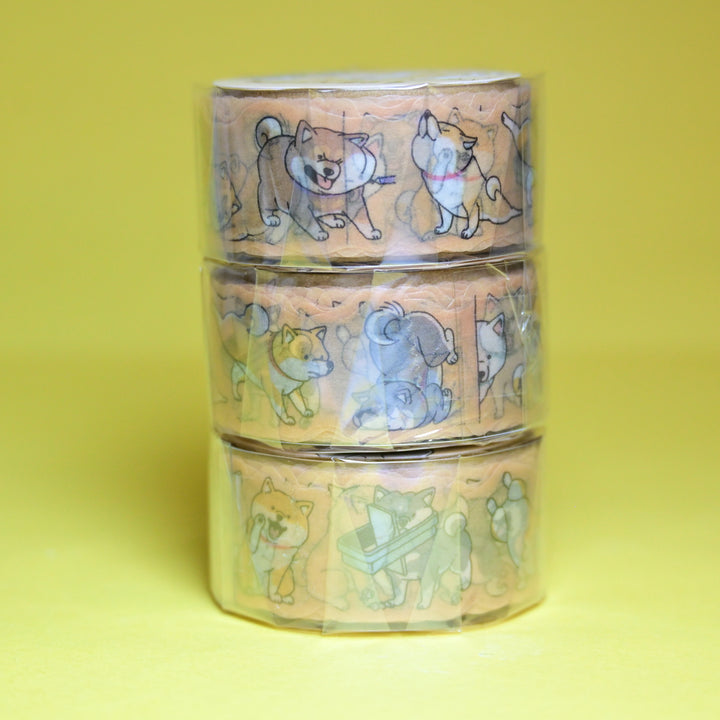 MINDWAVE Shibanban Shiba Dog Cute Orange Masking Tape