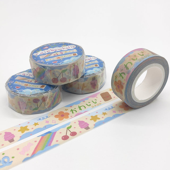 (MT012) Original Rainbow & Icecream Washi Tape
