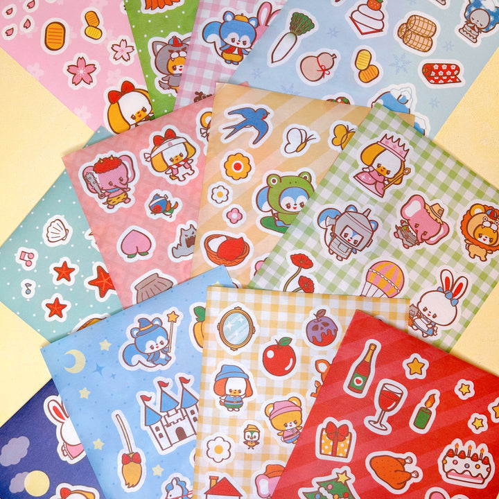 Ochame Friends Fairy Tale Sticker Set (12 designs)