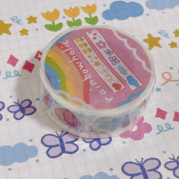 (MT018) Original Rainbowholic Sparkle Garden Washi Tape