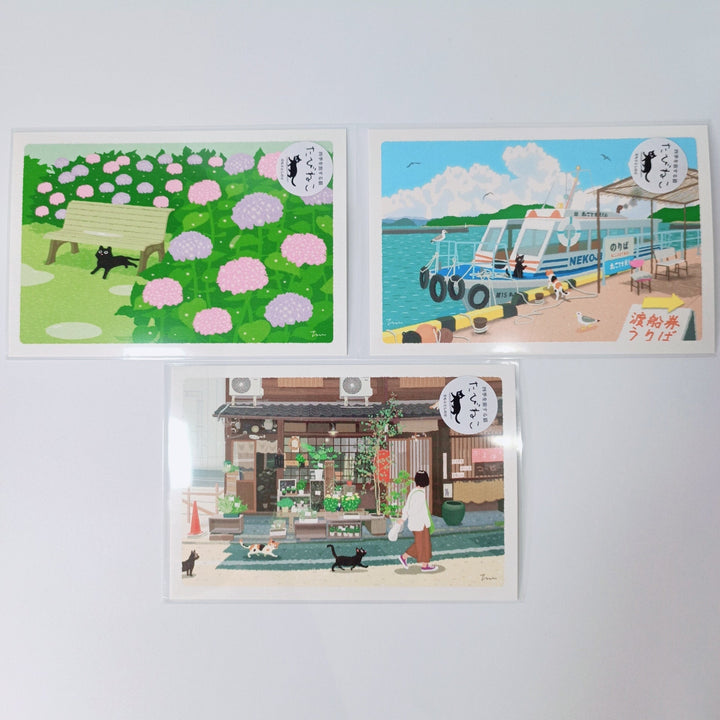 Traveling Cat Postcard Set