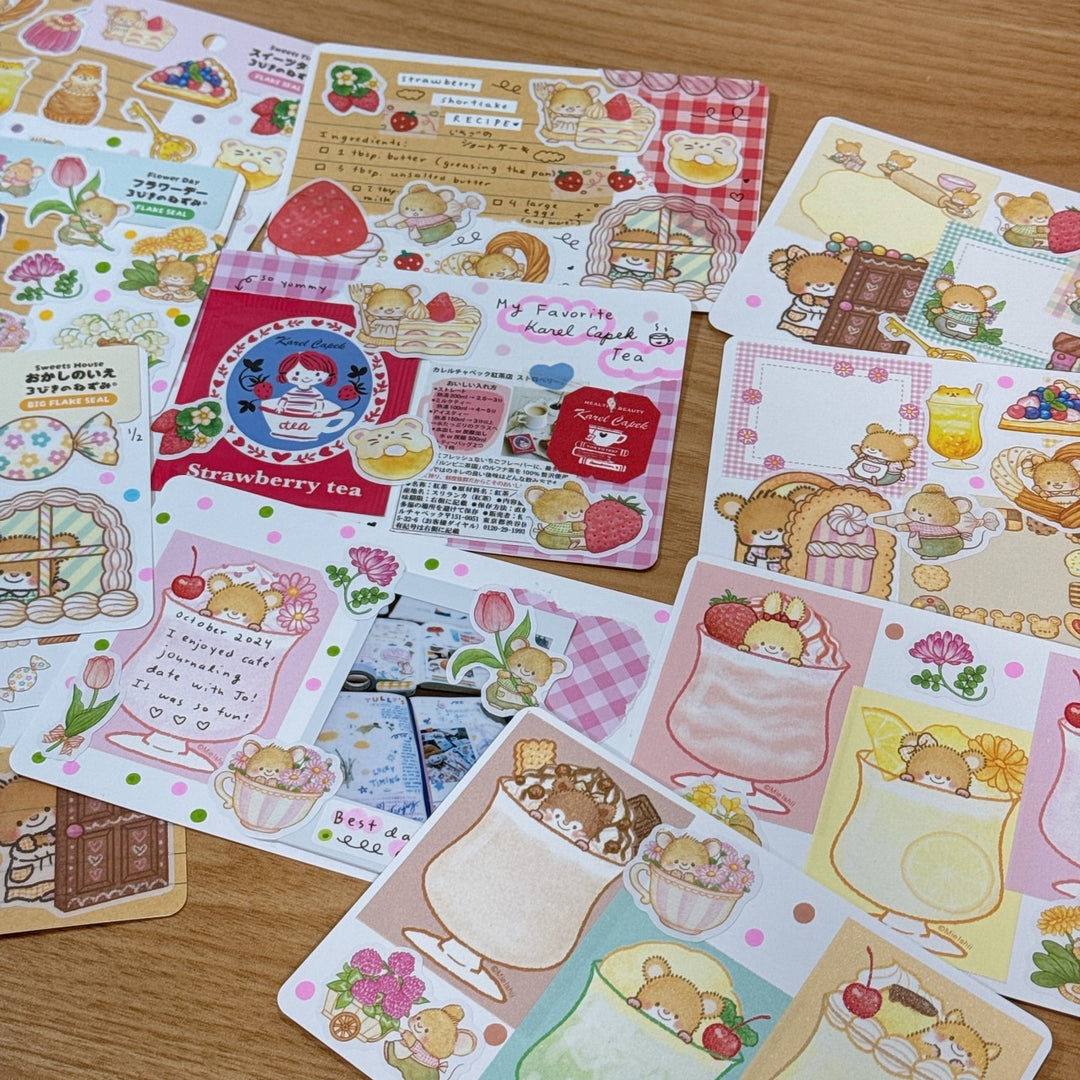 Rainbowholic x Mie Ishii Three Mice Cream Soda Memo Roll Tape(6 designs, 100 sheets)