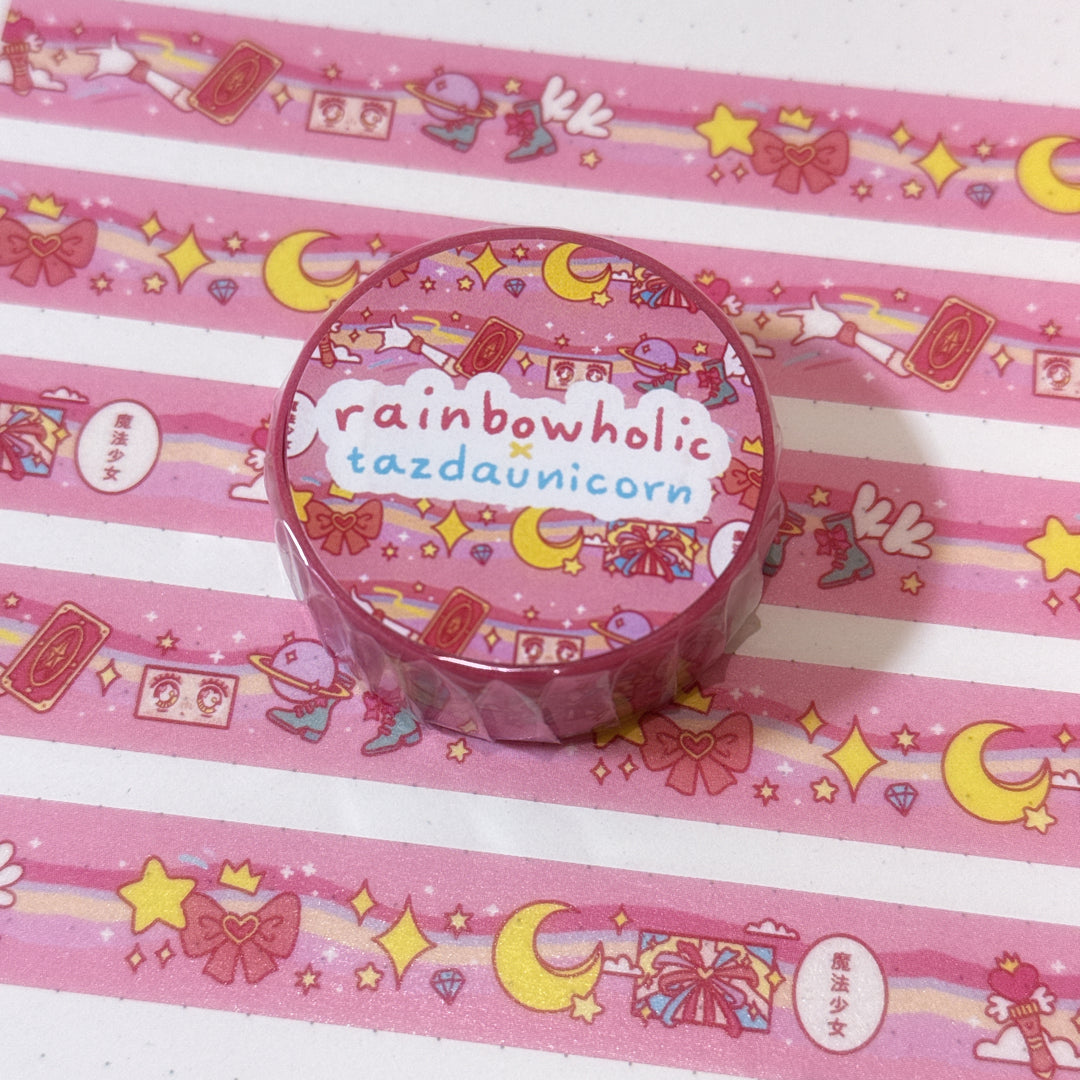 (MT142) Rainbowholic x Tazdaunicorn Mahou Shoujo Washi Tape