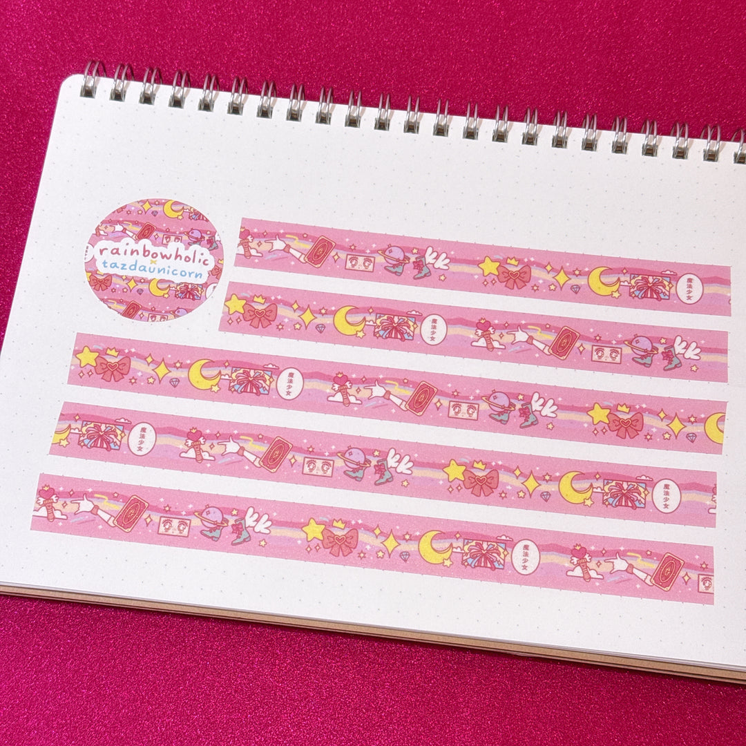 (MT142) Rainbowholic x Tazdaunicorn Mahou Shoujo Washi Tape