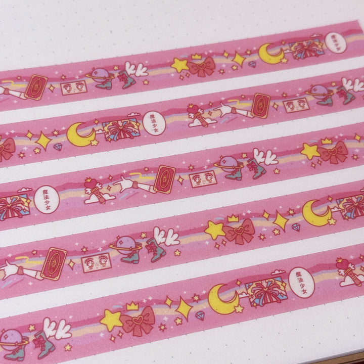 (MT142) Rainbowholic x Tazdaunicorn Mahou Shoujo Washi Tape