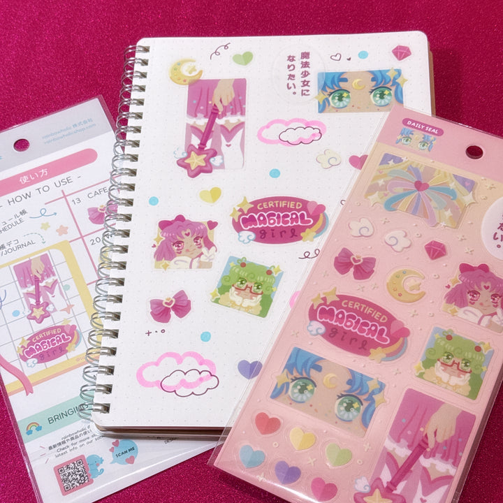 (DS031) Rainbowholic x Tazdaunicorn Magical Girls Daily Seal