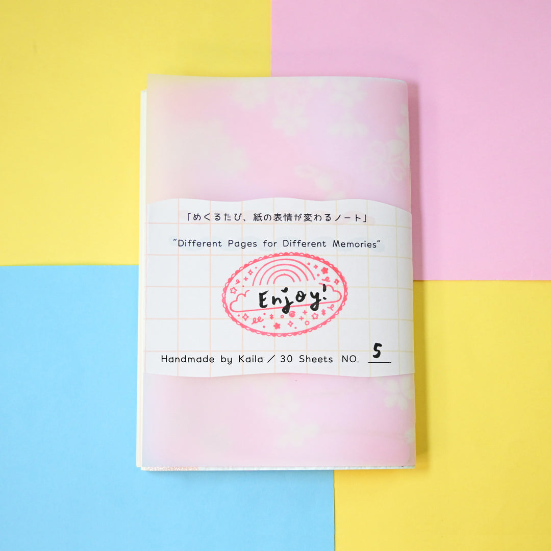 [Pre-order] Rainbowholic Original IRONNAKAMI Handmade Book A6 (Sakura Collection)