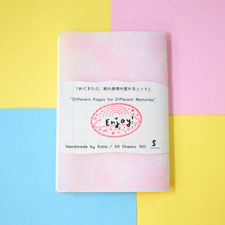 [Pre-order] Rainbowholic Original IRONNAKAMI Handmade Book A6 (Sakura Collection)