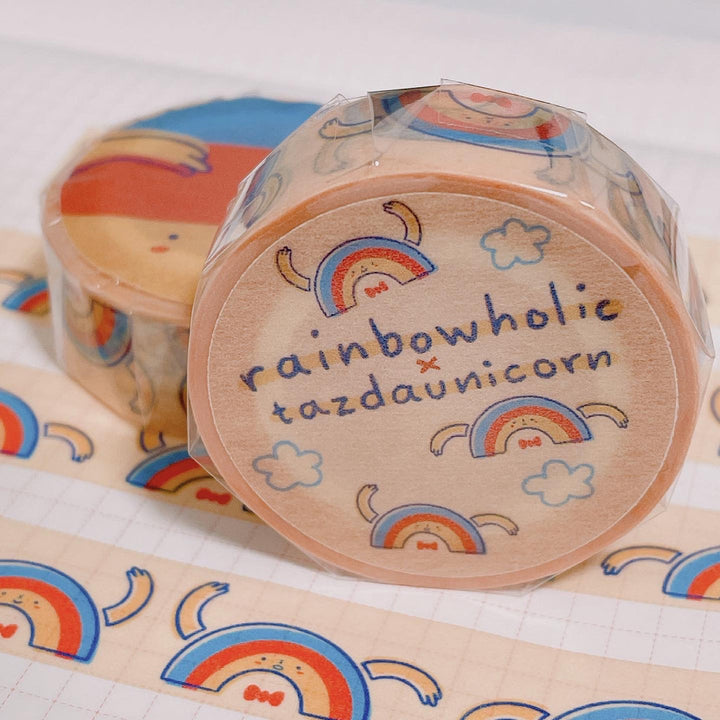 (MT028) Original Rainbowholic Mascot x Tazdaunicorn Collaboration Washi Tape