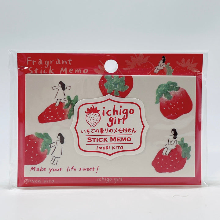 Strawberry Stick Memo with Strawberry Scent