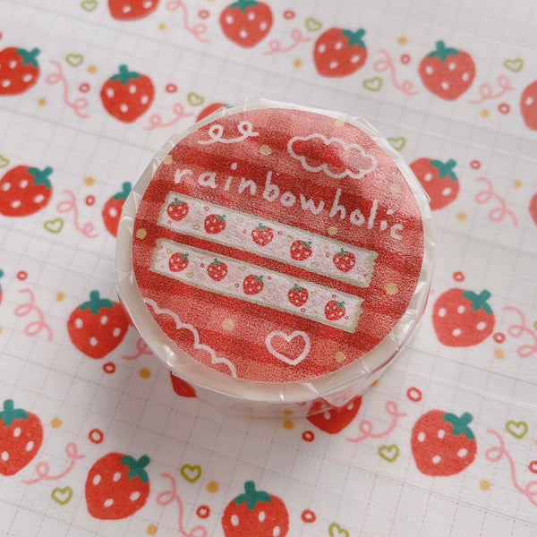 (MT020) Original Rainbowholic Strawberry Washi Tape