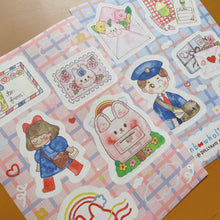 Load image into Gallery viewer, (ST053) Rainbowholic x Dolly Kaye Art &quot;Happy Mail Time&quot; Sticker Set (2 sheets)
