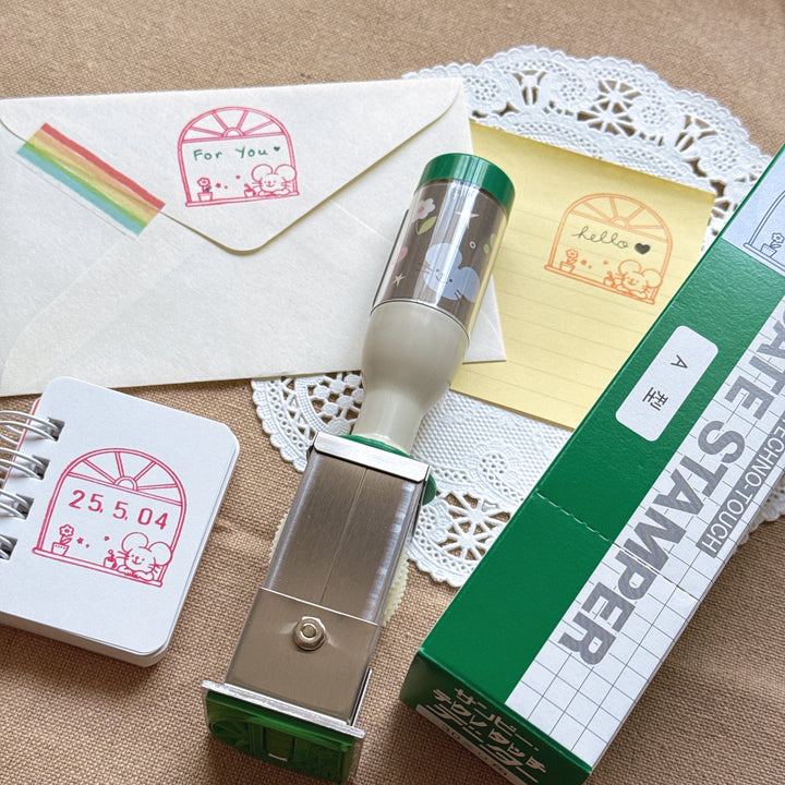 (HS003) Rainbowholic x Mandie Kuo Cute Mouse Date Stamp