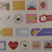 Load image into Gallery viewer, (MT066) Rainbowholic x Niina Aoki Airmail 3cm Washi Tape
